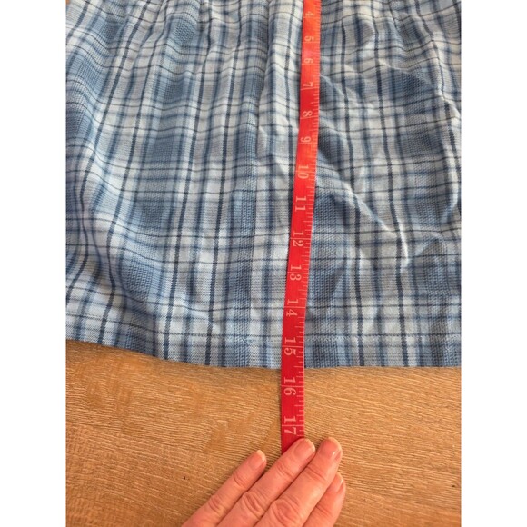 Brandy Melville Blue Plaid Mini Skirt One Size - Picture 6 of 6